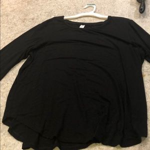 Black basic long sleeve shirt. Bit oversized